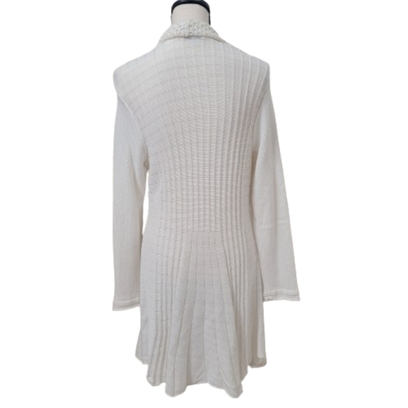 Notations Size M Off-White Flared Long Knit Cardigan, Excellent Condition - Picture 3 of 10